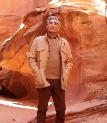 The Reluctant Traveler 2023 Eugene Levy Bomber Jacket