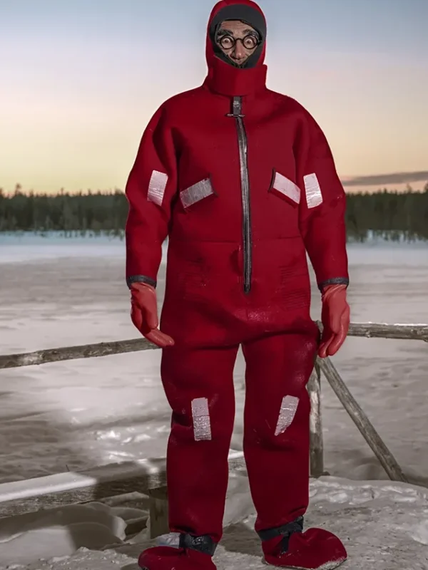 The Reluctant Traveler 2023 Eugene Levy Red Suit