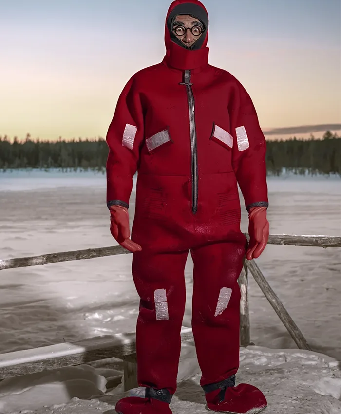 The Reluctant Traveler 2023 Eugene Levy Red Suit The Reluctant Traveler 2023 Eugene Levy Red Suit