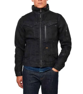 The Republic of Sarah Grover Sims Cotton Black Jacket
