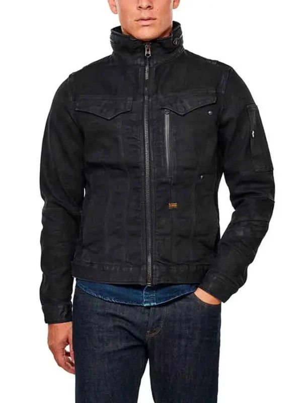 The Republic of Sarah Grover Sims Cotton Black Jacket