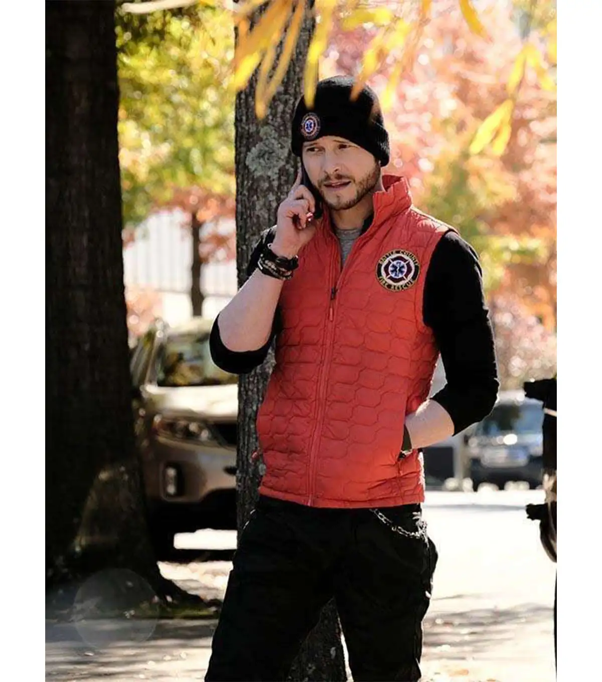 The Resident Matt Czuchry Quilted Vest The Resident Matt Czuchry Quilted Vest
