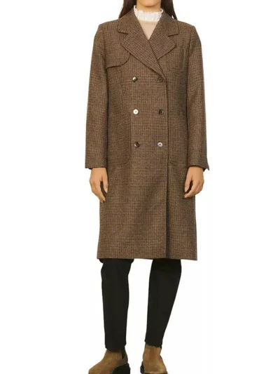 The Resident S06 Kincaid Sullivan Brown Coat