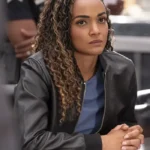 The Rookie S08 Nyla Harper Leather Bomber Jacket