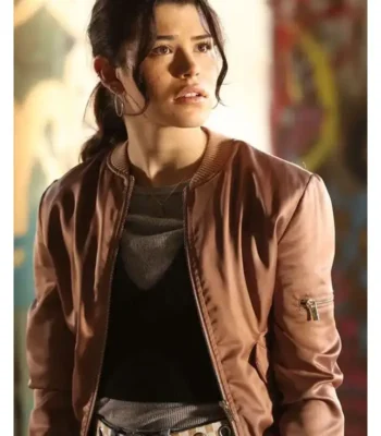 The Rookie Tamara Colins Satin Bomber Jacket