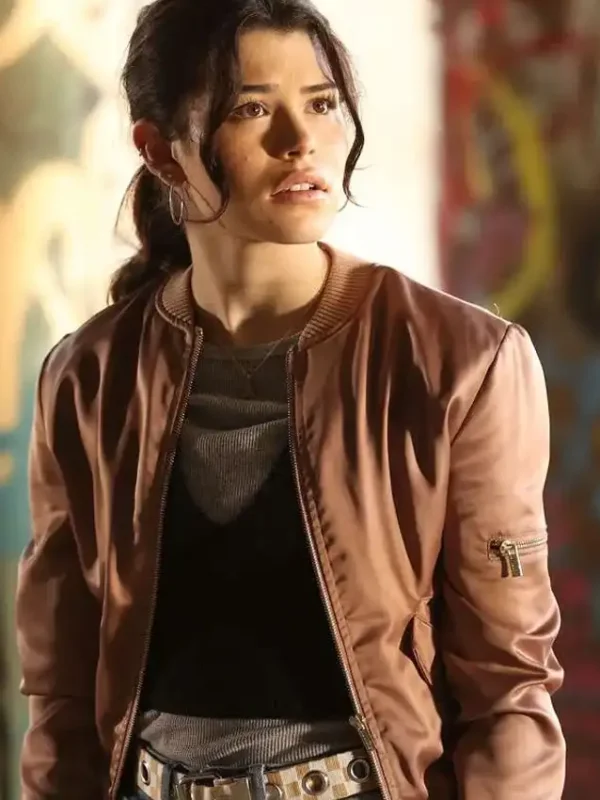 The Rookie Tamara Colins Satin Bomber Jacket