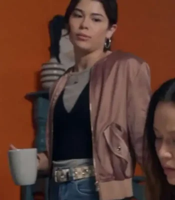The Rookie Tamara Colins Satin Bomber Jacket