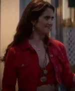 The Royal treatment Laura Marano Red Cropped Jacket