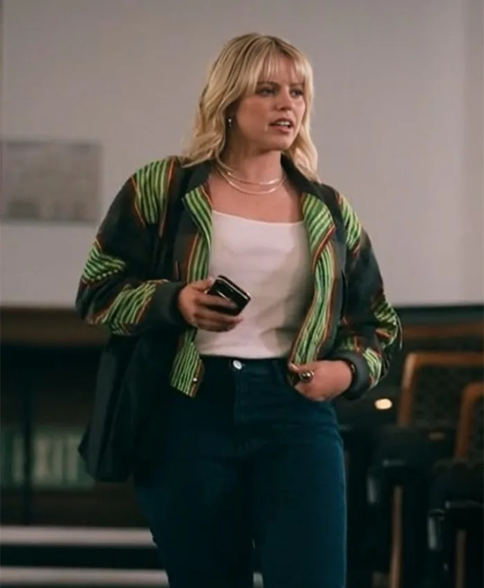 The Sex Lives of College Girls S03 Renee Rapp Green Plaid Jacket The Sex Lives of College Girls S03 Renee Rapp Green Plaid Jacket