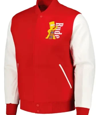 The Simpsons Freeze Max Rude Varsity Jacket