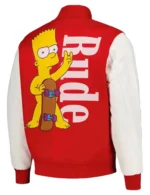 The Simpsons Freeze Max Rude Varsity Jacket