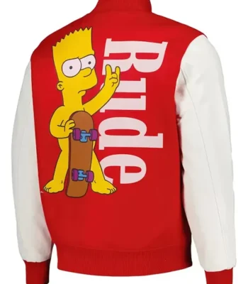 The Simpsons Freeze Max Rude Varsity Jacket