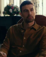 Theo James The Gentlemen 2024 Brown Cotton Shirtunca