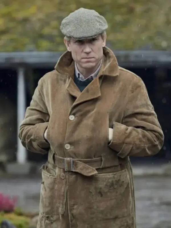 Tobias Menzies The Crown Brown Belted Trench Coat