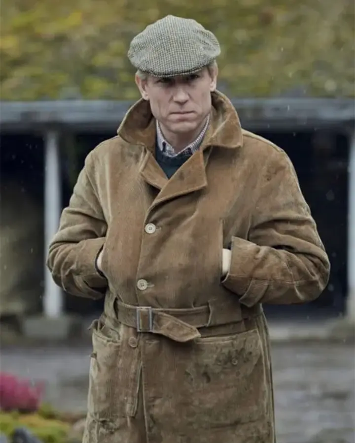 Tobias Menzies The Crown Brown Belted Trench Coat Tobias Menzies The Crown Brown Belted Trench Coat