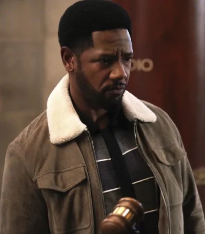 Tory Kittles The Equalizer S05 Brown Shearling Jacket