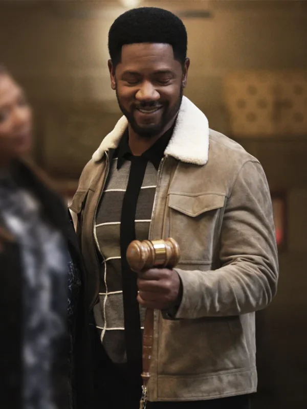 Tory Kittles The Equalizer S05 Brown Shearling Jacket