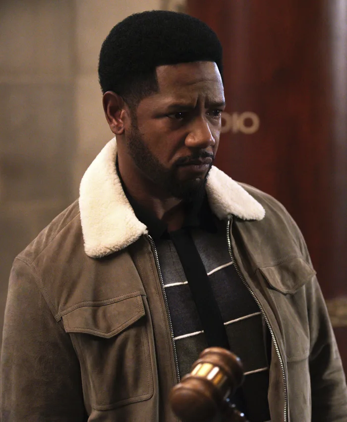 Tory Kittles The Equalizer S05 Brown Shearling Jacket Tory Kittles The Equalizer S05 Brown Shearling Jacket