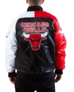 Tri-color Chicago Bulls Varsity Satin Jacket