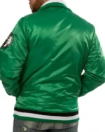 Varsity Bomber Boston Celtics Green Satin Jacket