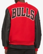 Varsity Chicago Bulls Black And Red Jacket