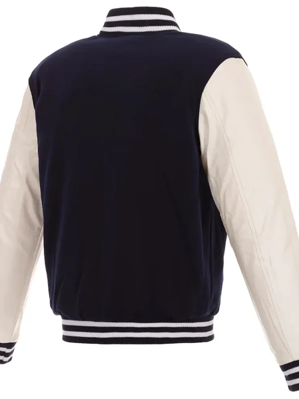 Varsity Chicago Cubs Navy and White Jacket