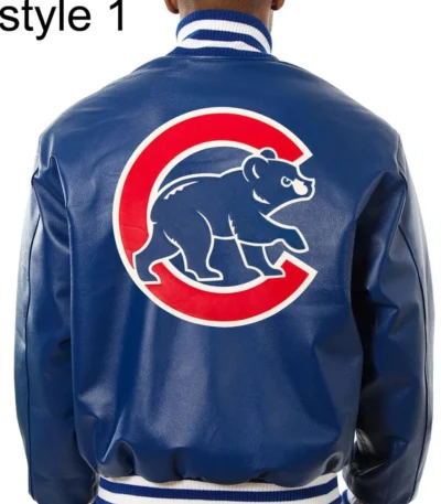 Varsity Chicago Cubs Royal Blue Leather Jacket
