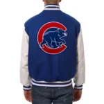 Varsity Chicago Cubs Royal Blue and White Two-Tone Jacket