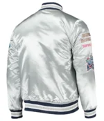Varsity Dallas Cowboys Silver Satin Jacket