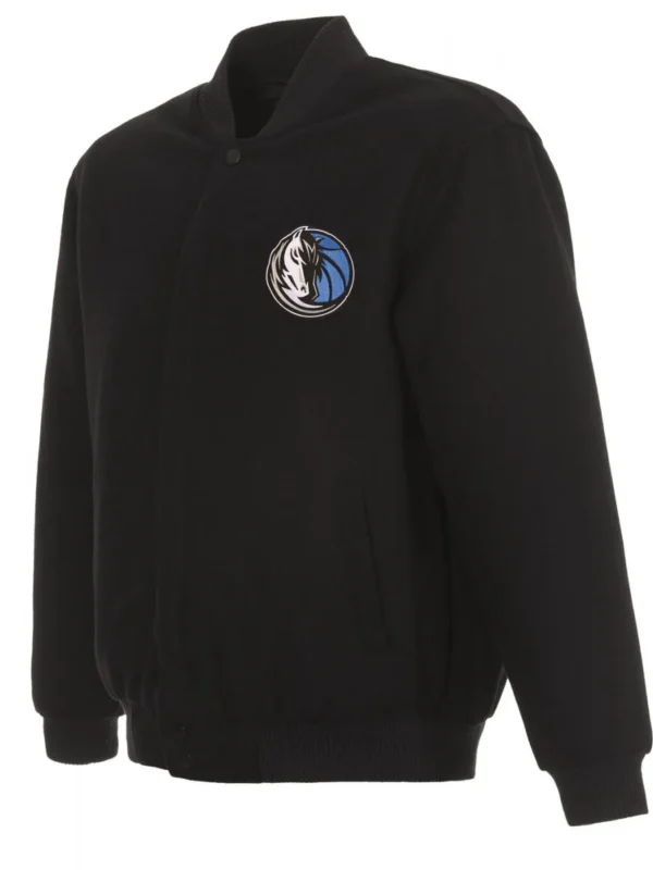 Varsity Dallas Mavericks Black Wool Jacket