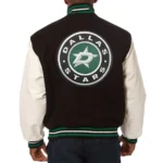 Varsity Dallas Stars Black and White Two-Tone Jacket