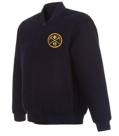 Varsity Denver Nuggets Navy Blue Wool Jacket