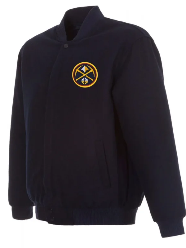 Varsity Denver Nuggets Navy Blue Wool Jacket
