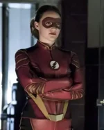 Violett Beane The Flash Red Jacket