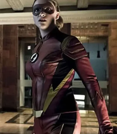 Violett Beane The Flash Red Jacket