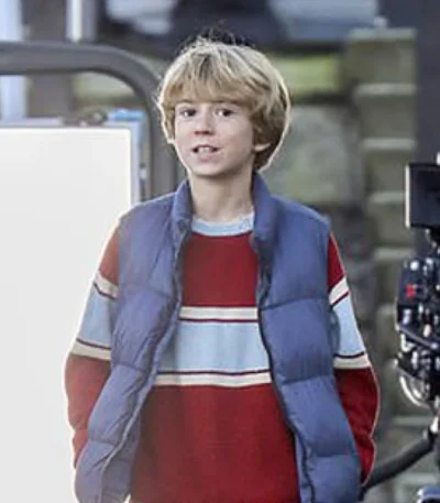 Walker Scobell The Adam Project Blue Vest