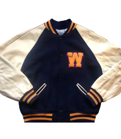 Washington Huskies Navy And White Varsity Jacket