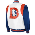 White-Royal Denver Broncos The All-American Satin Jacket