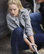 Willa Fitzgerald Reacher S02 Grey Jacket