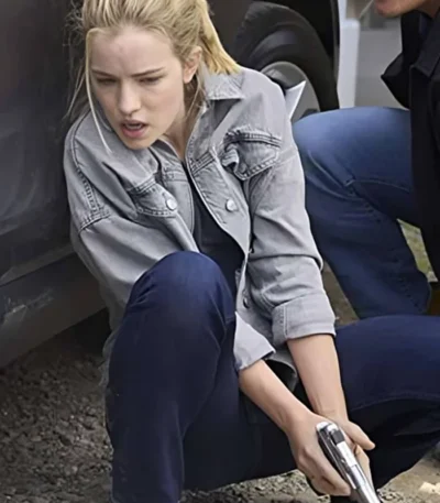 Willa Fitzgerald Reacher S02 Grey Jacket
