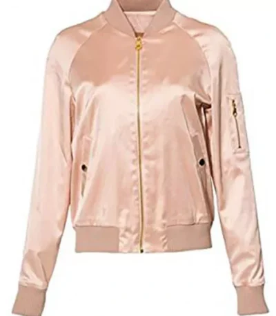Women Riverdale Tennis Team Pink Bomber Jacket