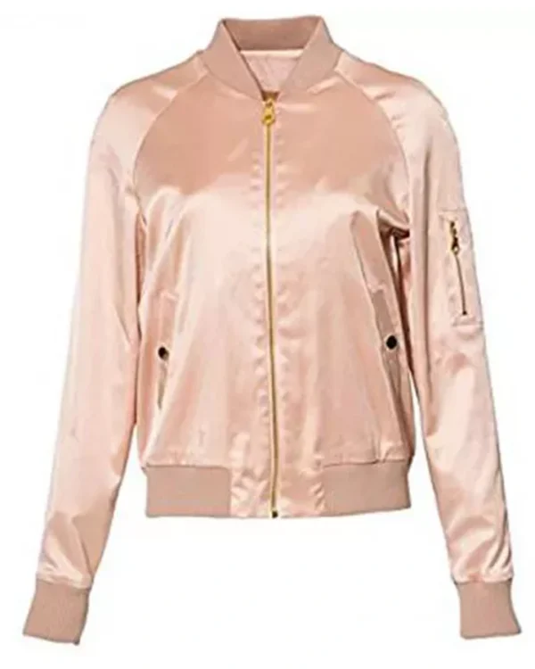 Women Riverdale Tennis Team Pink Bomber Jacket