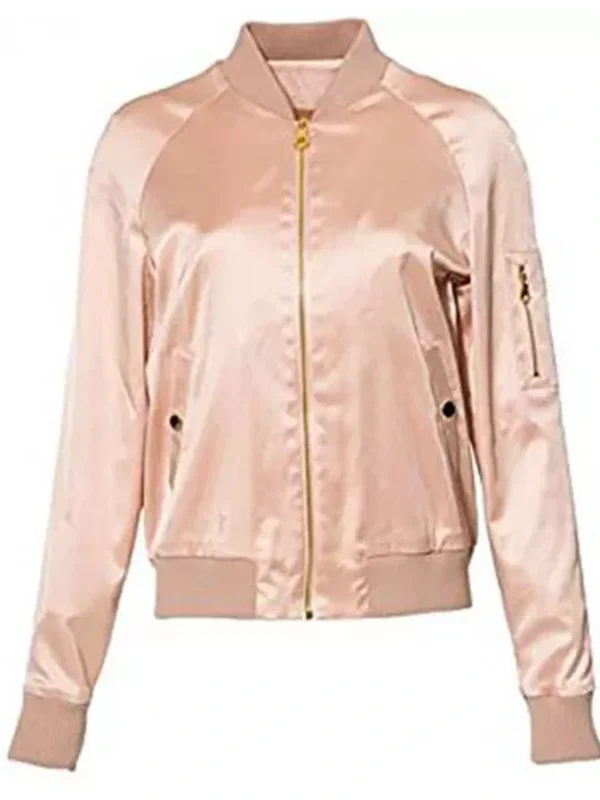 Women Riverdale Tennis Team Pink Bomber Jacket