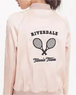 Women Riverdale Tennis Team Pink Bomber Jacket