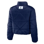 Womens Dallas Cowboys Puffer Cropped Jacket
