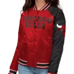 Women’s Varsity Chicago Bulls Satin Jacket