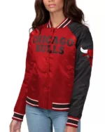 Women’s Varsity Chicago Bulls Satin Jacket