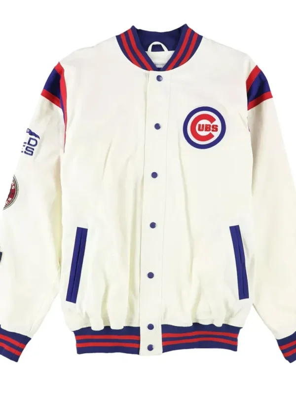 World Series Champions Chicago Cubs Off White Jacket