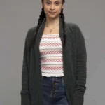 Yolanda Montez Stargirl Grey Wool Coat