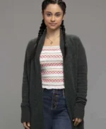 Yolanda Montez Stargirl Grey Wool Coat